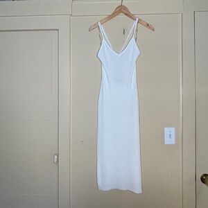 Elegant White long  Dress